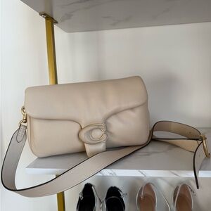 Coach Cream Pillow Tabby 26 Crossbody Bag